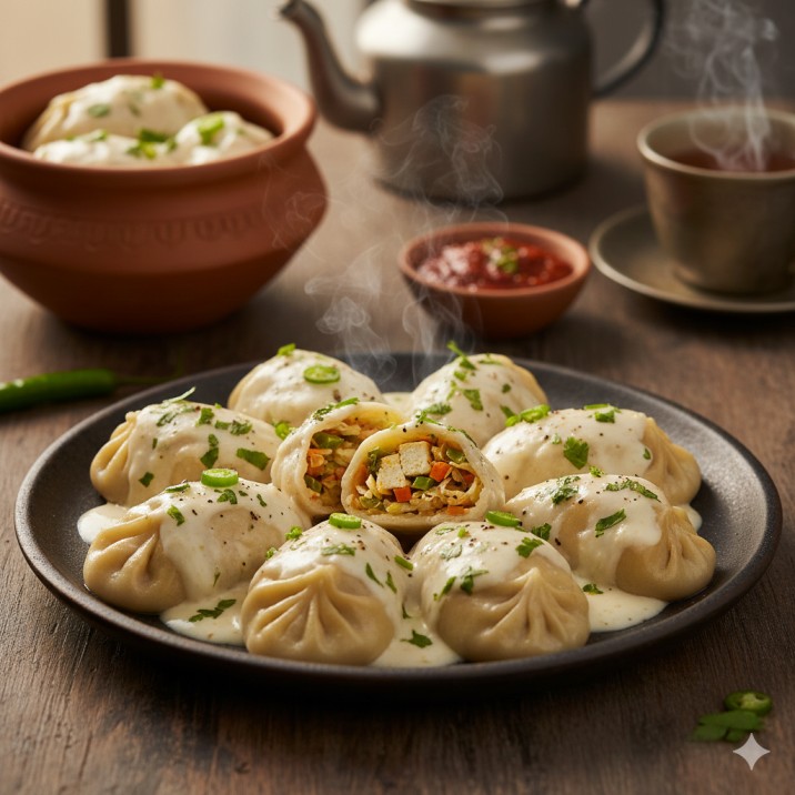 Malai Veg Momos